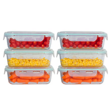Load image into Gallery viewer, Glass Meal Prep 13 Oz. Storage / Baby Food Container With Snap Locking Lid