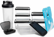 Load image into Gallery viewer, Insulated Meal Prep Lunch Bag + Food Portion Control Containers + Ice Pack  4
