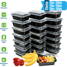 Load image into Gallery viewer, Meal Prep Containers with Lids-Reusable Containers, Food Prep Freezer Safe,
