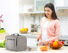 Load image into Gallery viewer, Large Insulated Meal Prep Lunch Bag Food Containers Boxes Leakproof + Ice Pack 6
