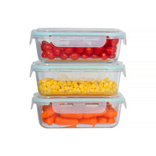 Load image into Gallery viewer, Glass Meal Prep 13 Oz. Storage / Baby Food Container With Snap Locking Lid
